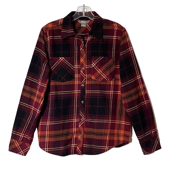Natural Reflections Flannel Shirt Womens S Multicolor Plaid Button Down Cotton - Picture 1 of 12